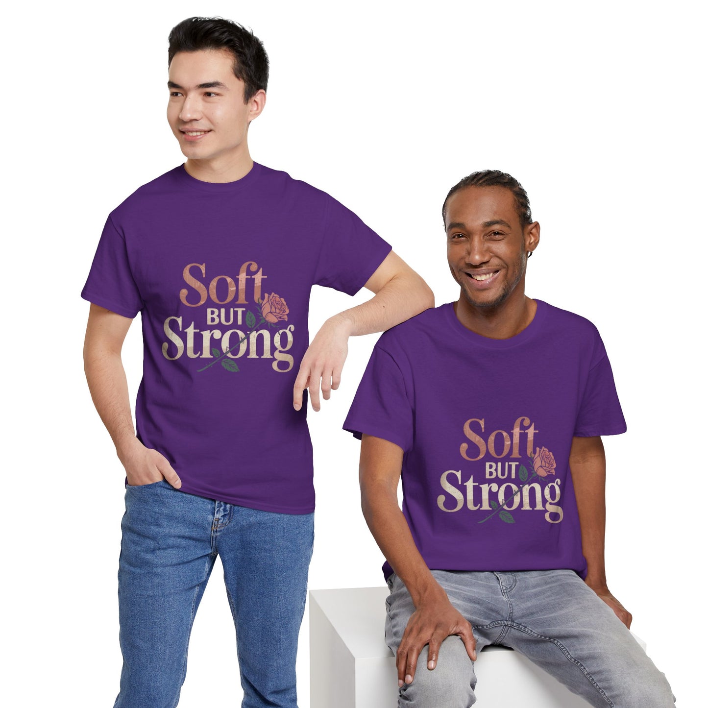 Soft But Strong Unisex Heavy Cotton Tee - Empowering Comfort for Everyday Wear