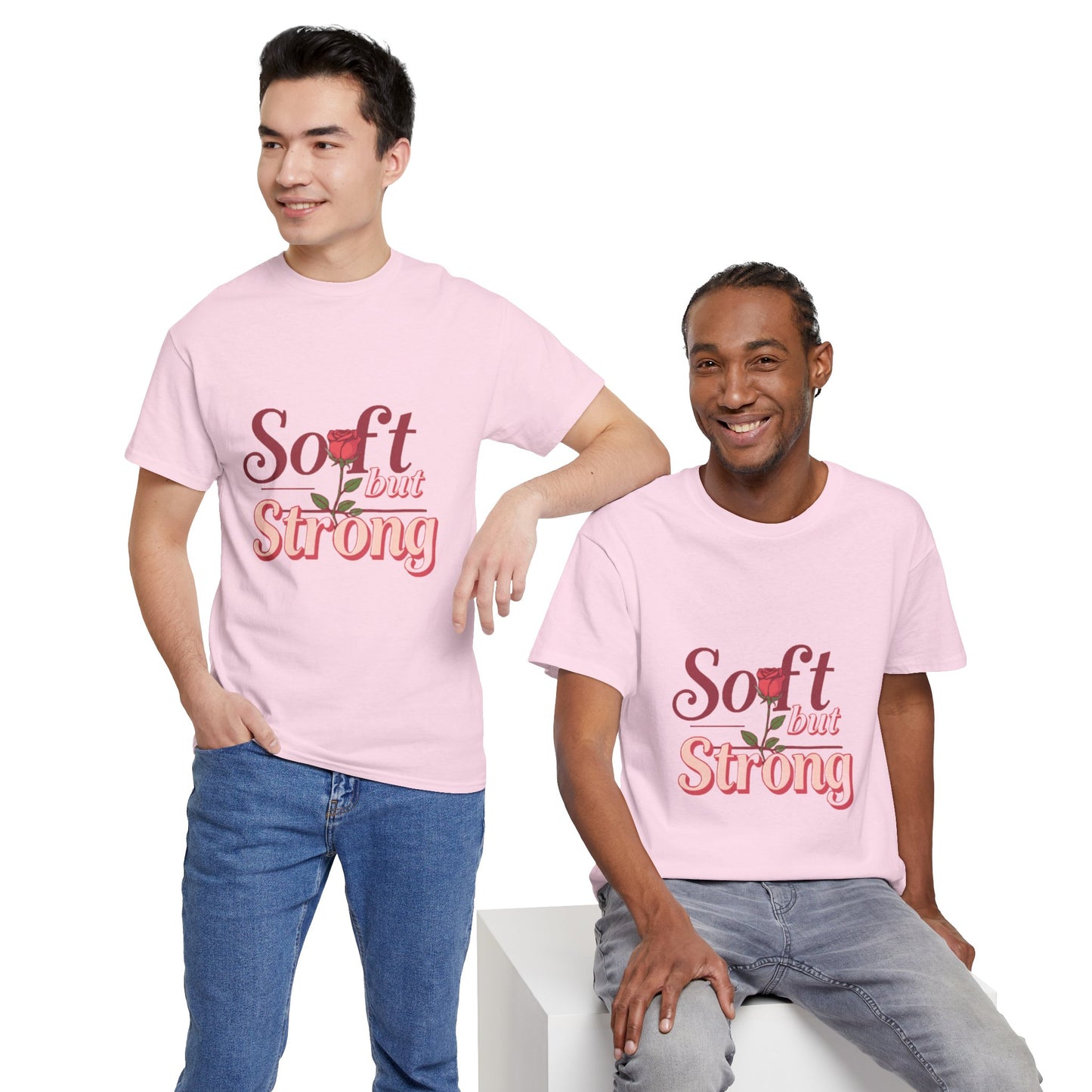Soft but Strong Unisex Heavy Cotton Tee - Inspirational Graphic T-Shirt
