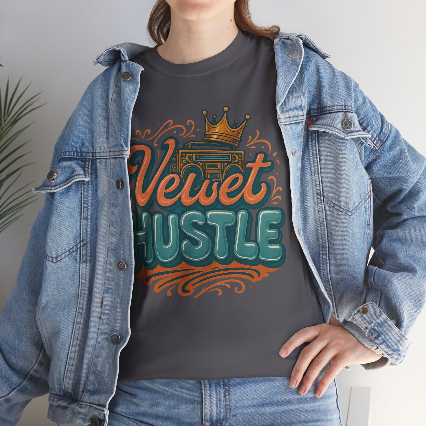 Unisex Heavy Cotton Tee - Velvet Hustle Graphic Tee