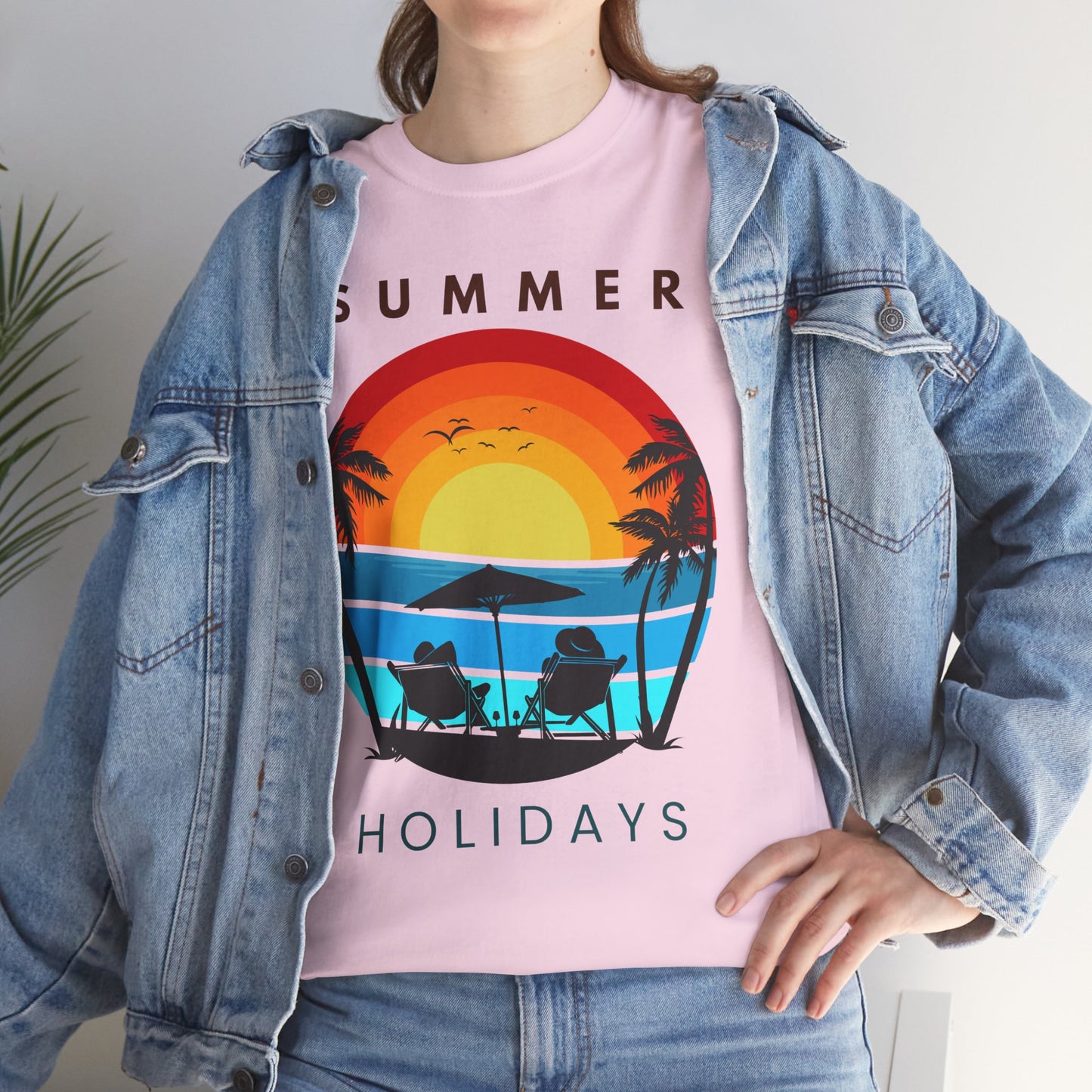 Summer Holidays Unisex Heavy Cotton Tee