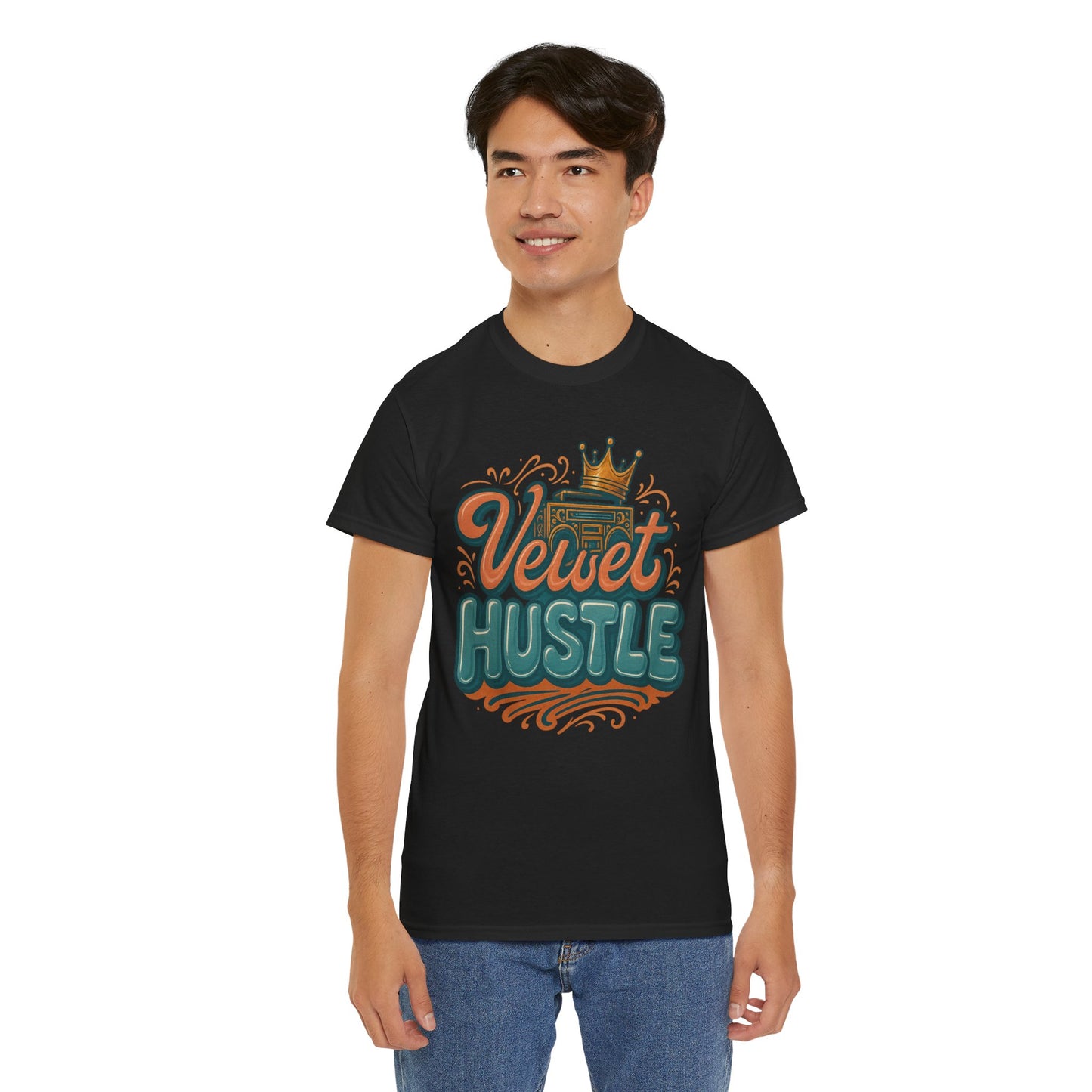 Unisex Heavy Cotton Tee - Velvet Hustle Graphic Tee