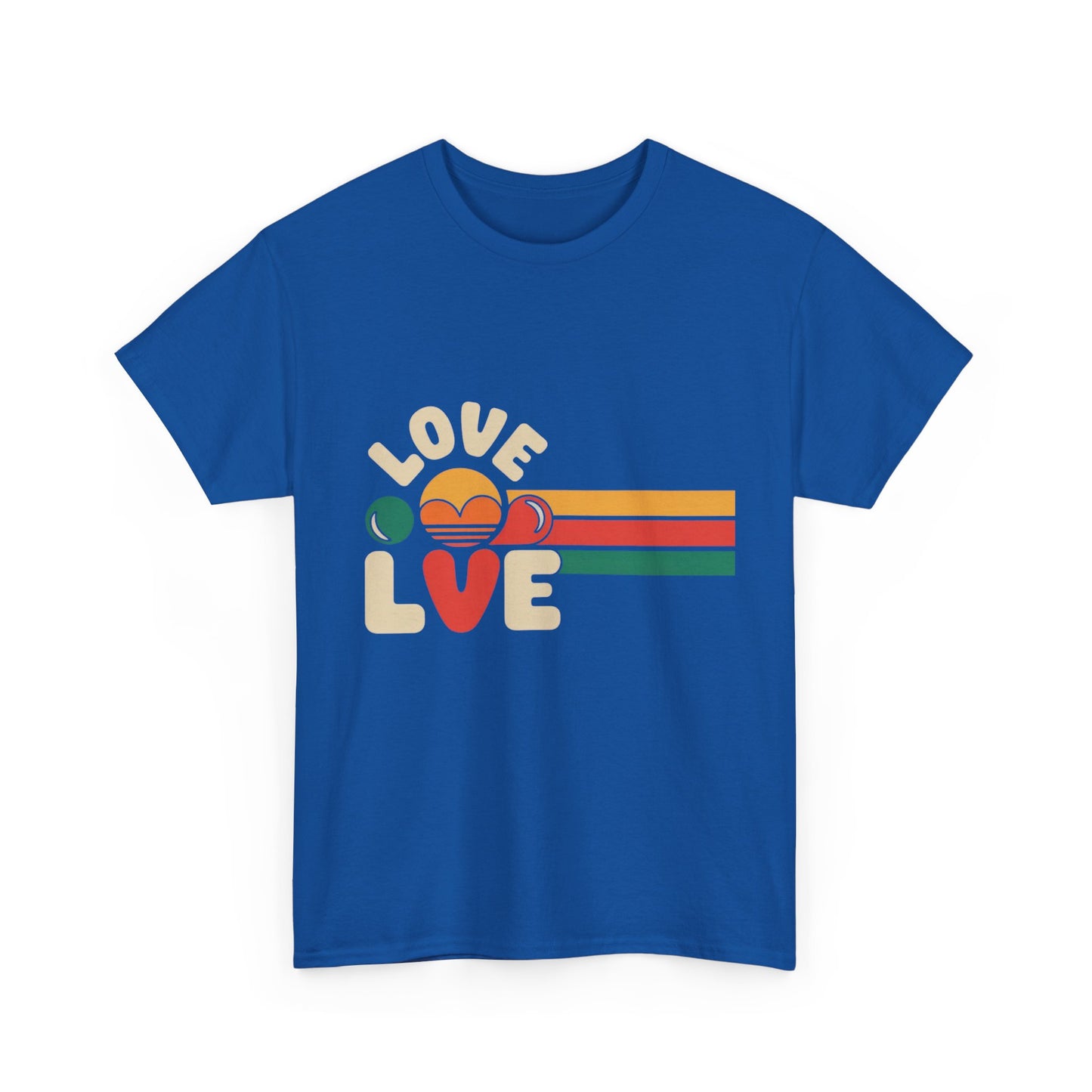 Retro Love Graphic Unisex Heavy Cotton Tee