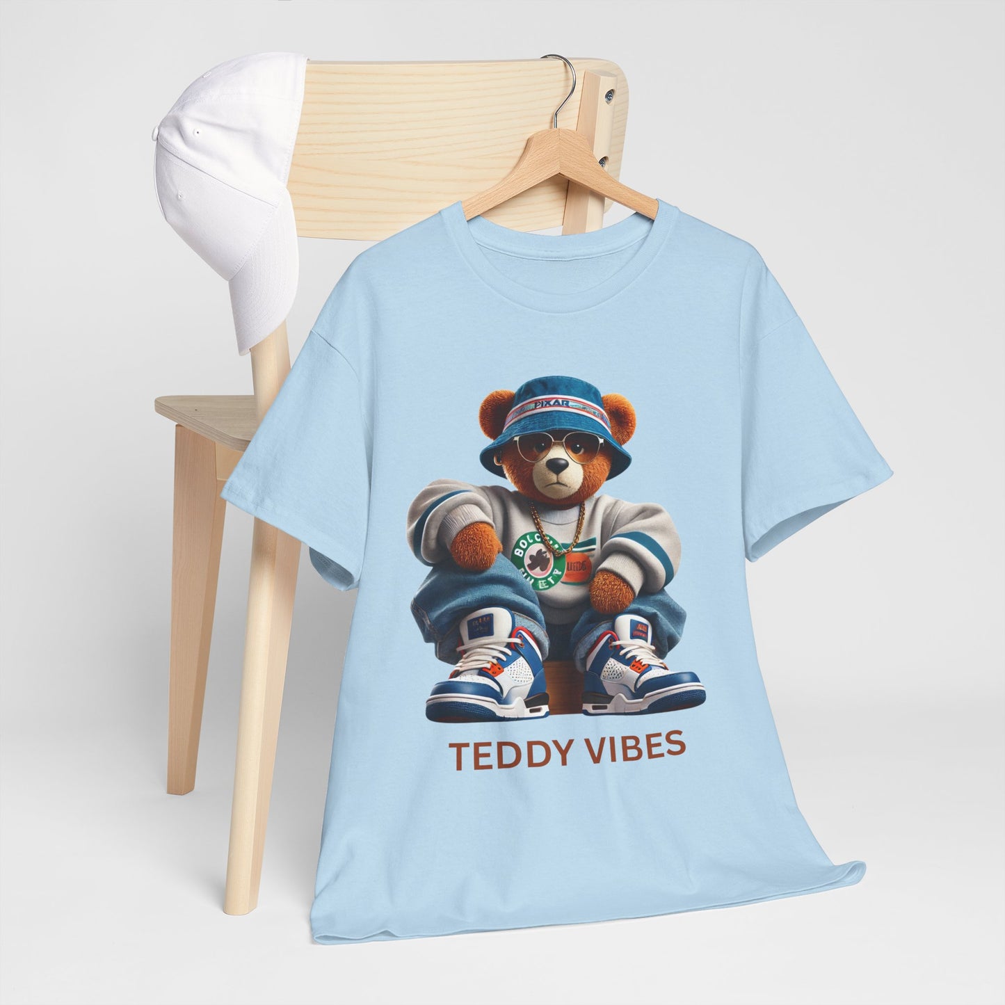 Unisex Heavy Cotton Tee - Teddy Vibes Streetwear T-Shirt