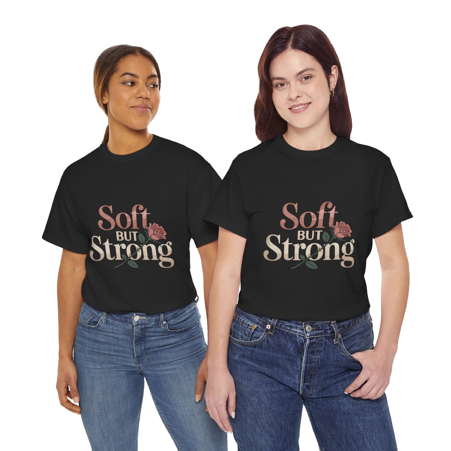 Soft But Strong Unisex Heavy Cotton Tee - Empowering Comfort for Everyday Wear