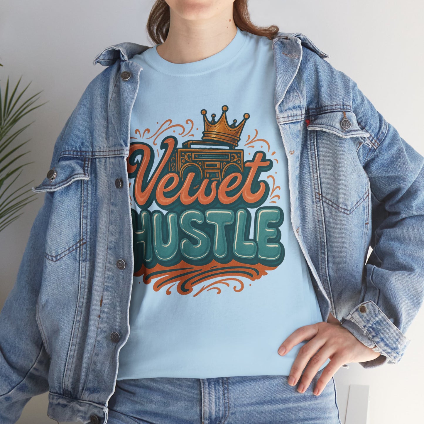 Unisex Heavy Cotton Tee - Velvet Hustle Graphic Tee