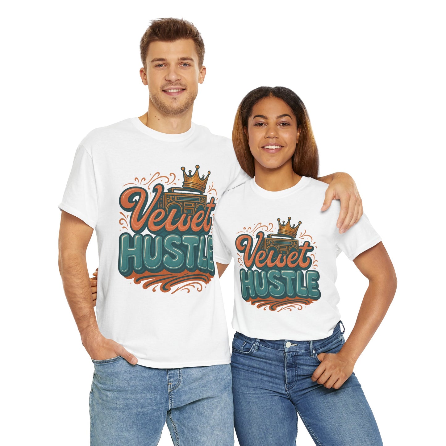 Unisex Heavy Cotton Tee - Velvet Hustle Graphic Tee