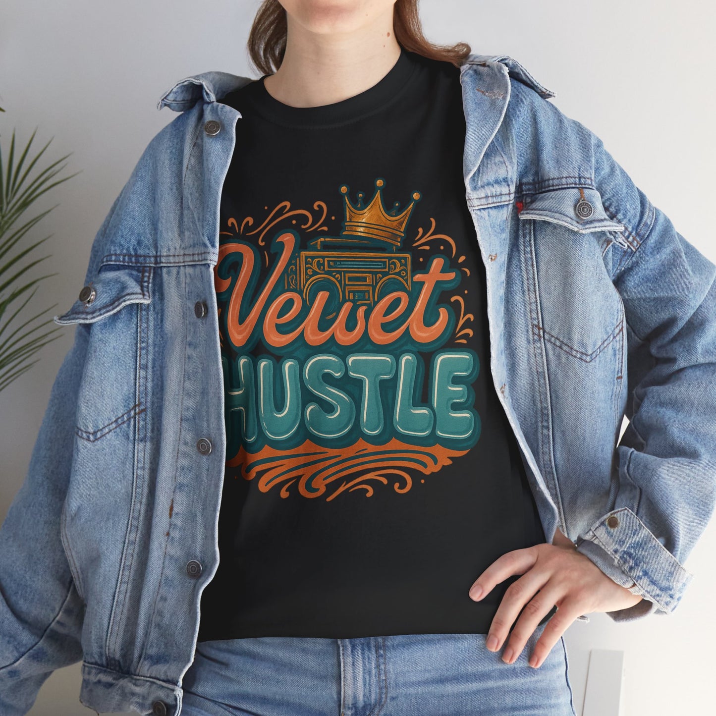 Unisex Heavy Cotton Tee - Velvet Hustle Graphic Tee