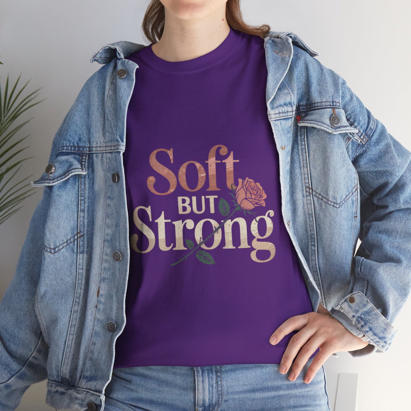 Soft But Strong Unisex Heavy Cotton Tee - Empowering Comfort for Everyday Wear