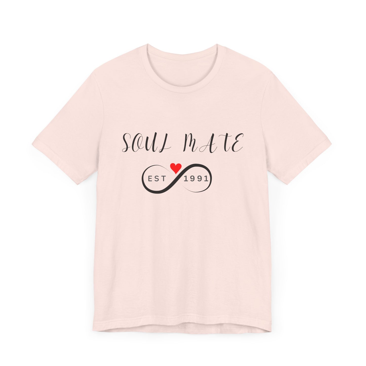 Soul Mate Unisex Jersey Tee - Perfect Gift for Couples, Established 1991