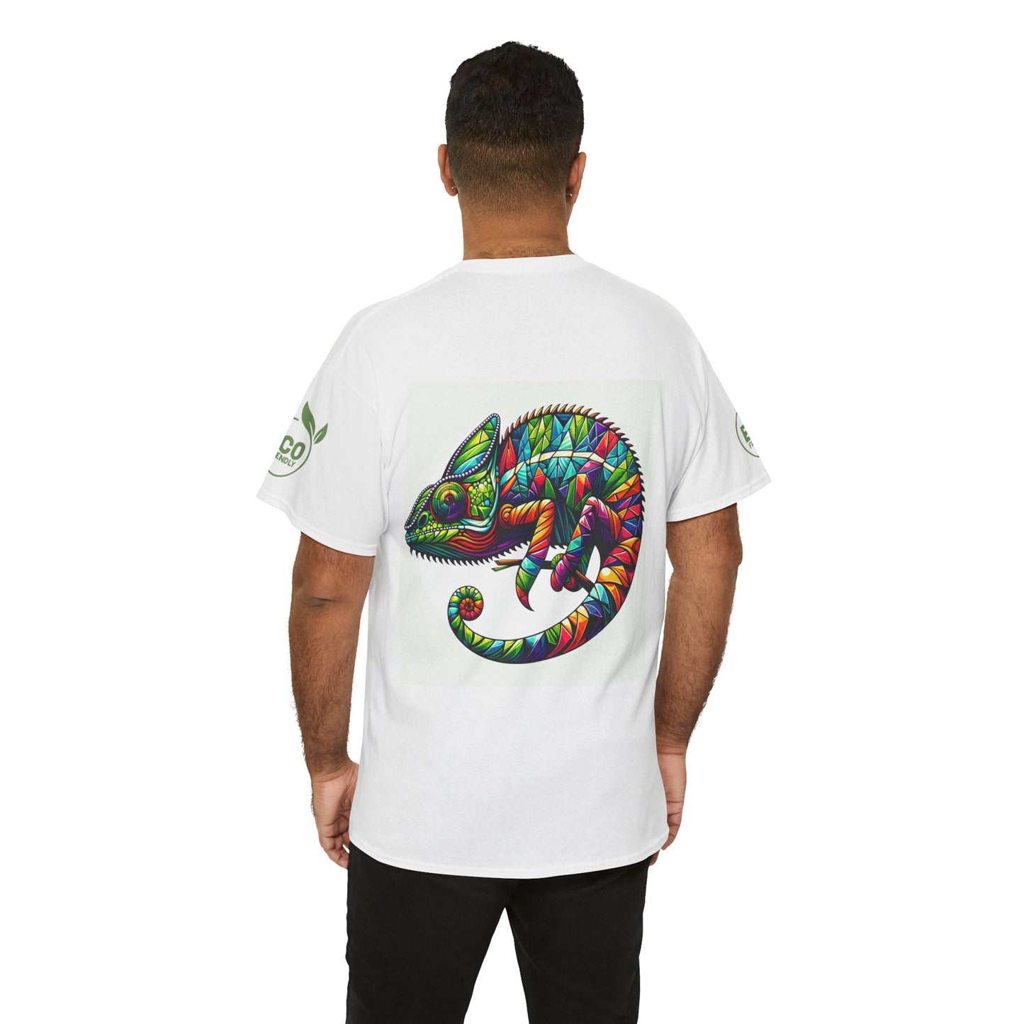 Colorful Chameleon Unisex Heavy Cotton Tee - "I Can Be Anything" Design