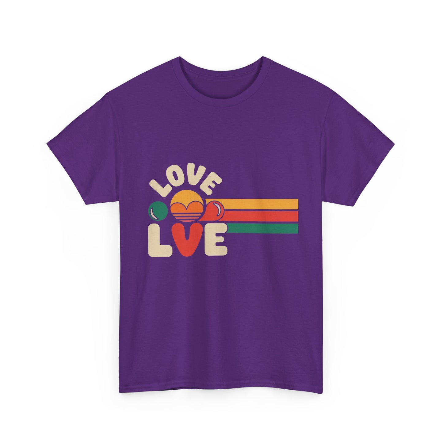 Retro Love Graphic Unisex Heavy Cotton Tee