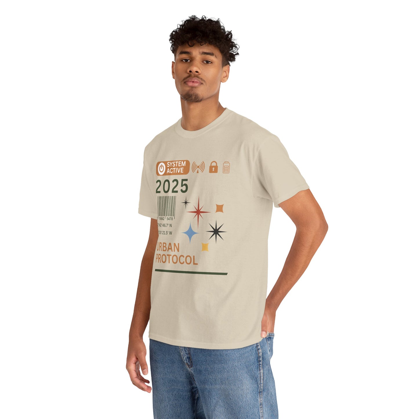 Urban Protocol Unisex Heavy Cotton Tee - 2025 Graphic Design