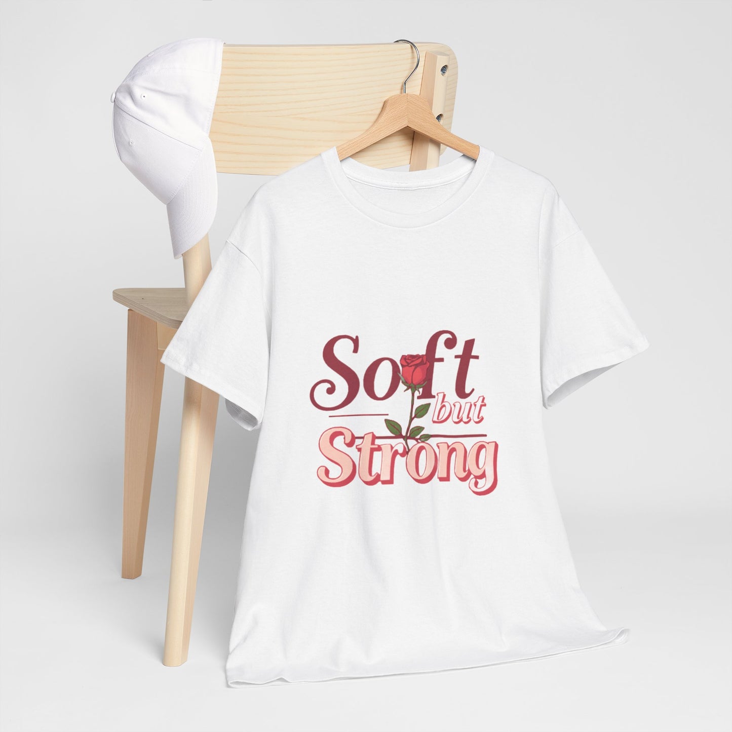 Soft but Strong Unisex Heavy Cotton Tee - Inspirational Graphic T-Shirt