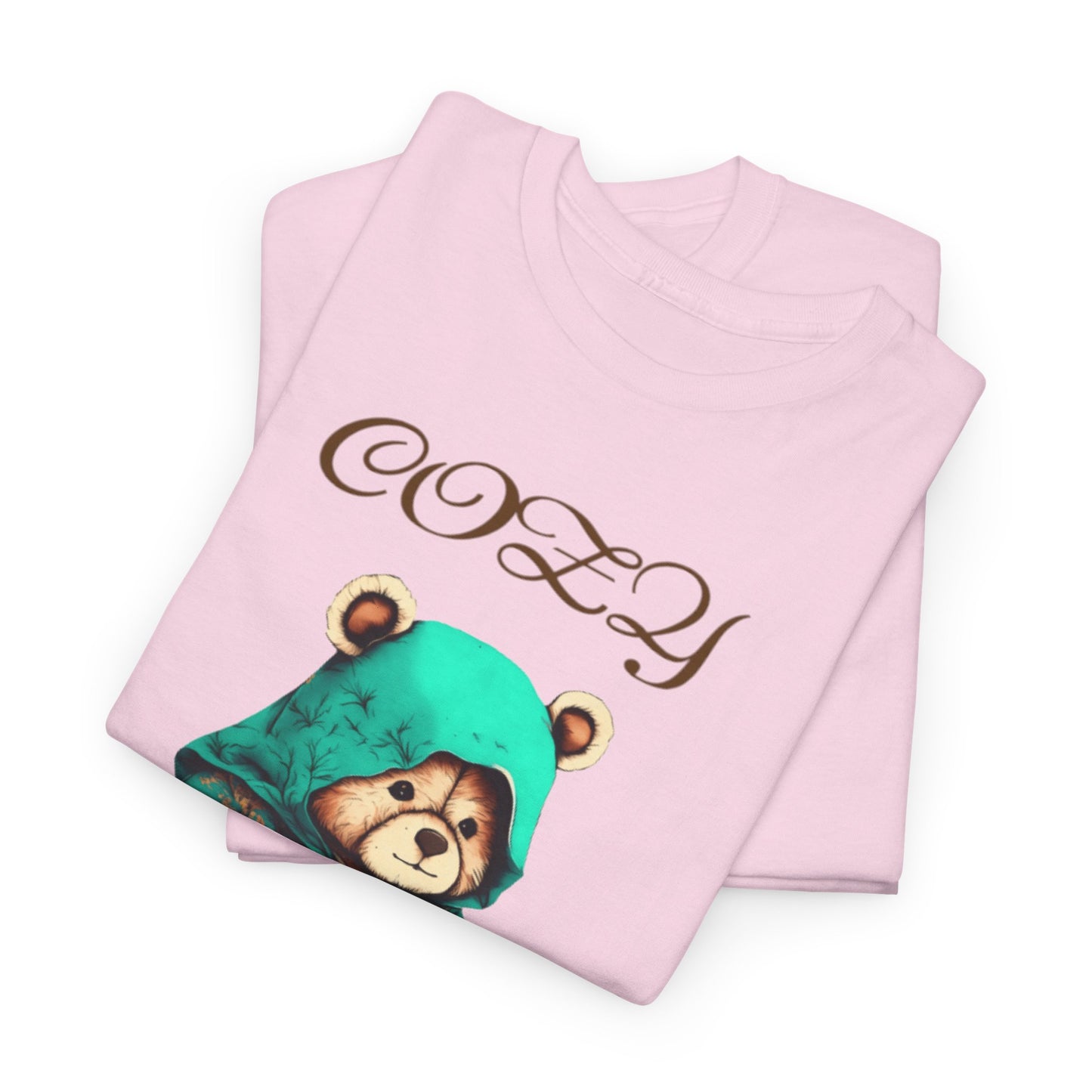 Cozy Wisdom Bear Tee | Unisex Heavy Cotton, Cute Animal Shirt, Perfect Gift for Book Lovers, Relaxed Vibe, Casual Style