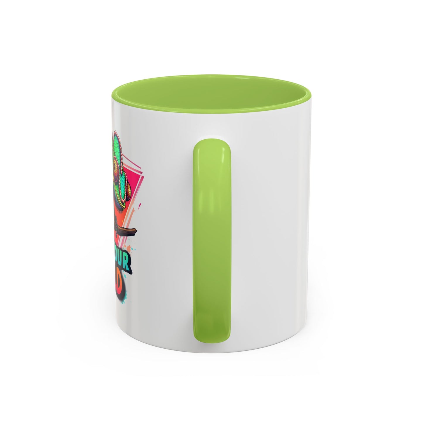 Vibrant Color Your World Coffee Mug - Fun Chameleon Design for Creative Souls