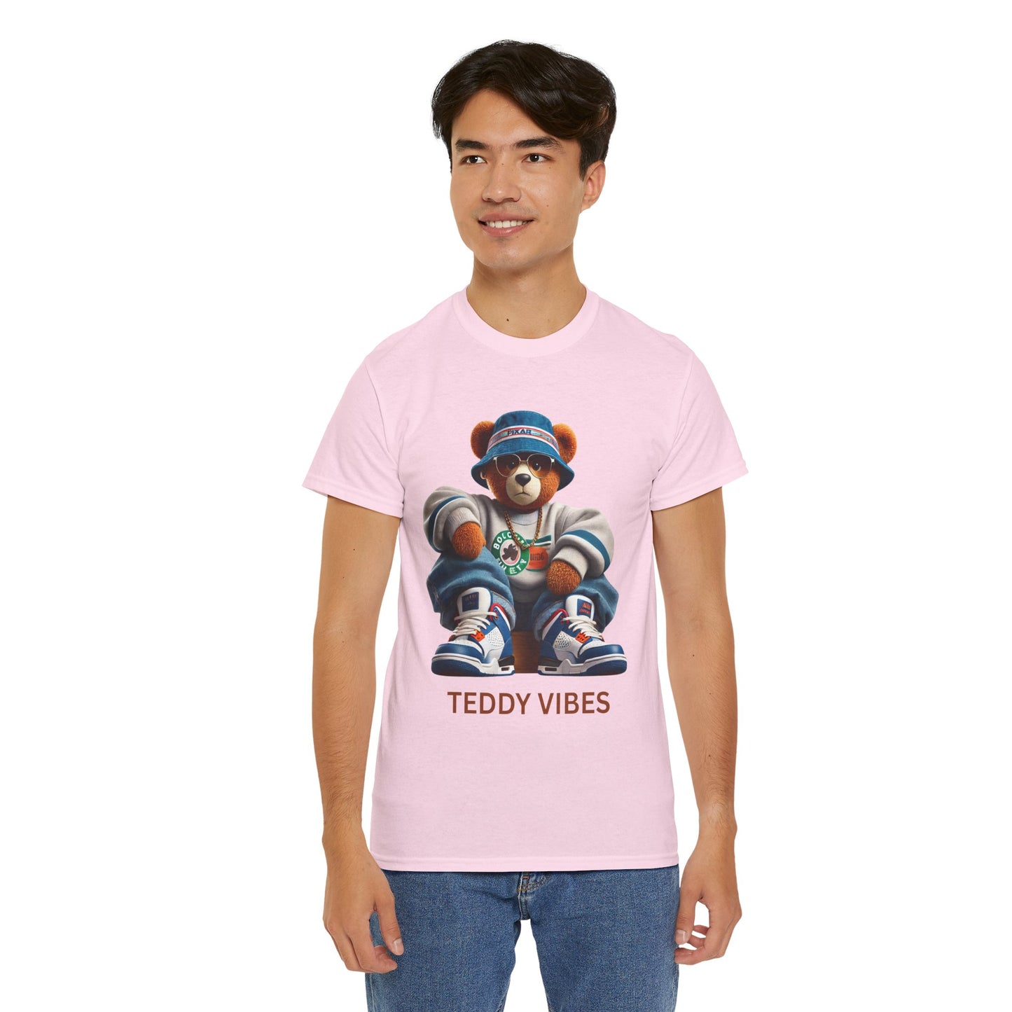 Unisex Heavy Cotton Tee - Teddy Vibes Streetwear T-Shirt