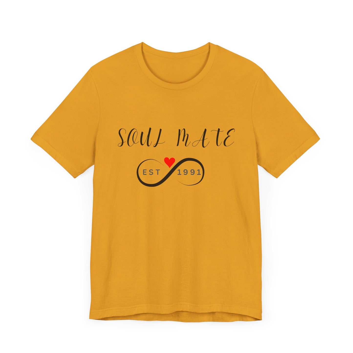 Soul Mate Unisex Jersey Tee - Perfect Gift for Couples, Established 1991
