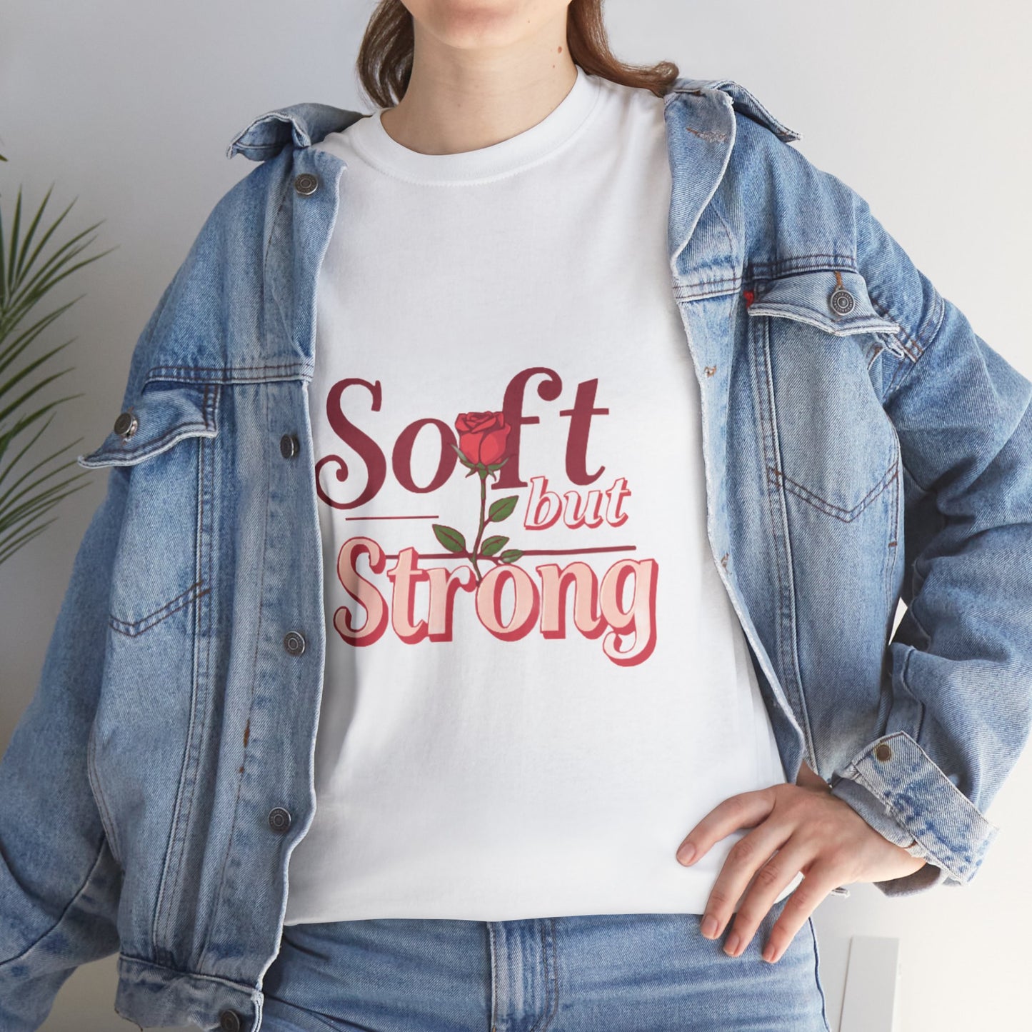 Soft but Strong Unisex Heavy Cotton Tee - Inspirational Graphic T-Shirt