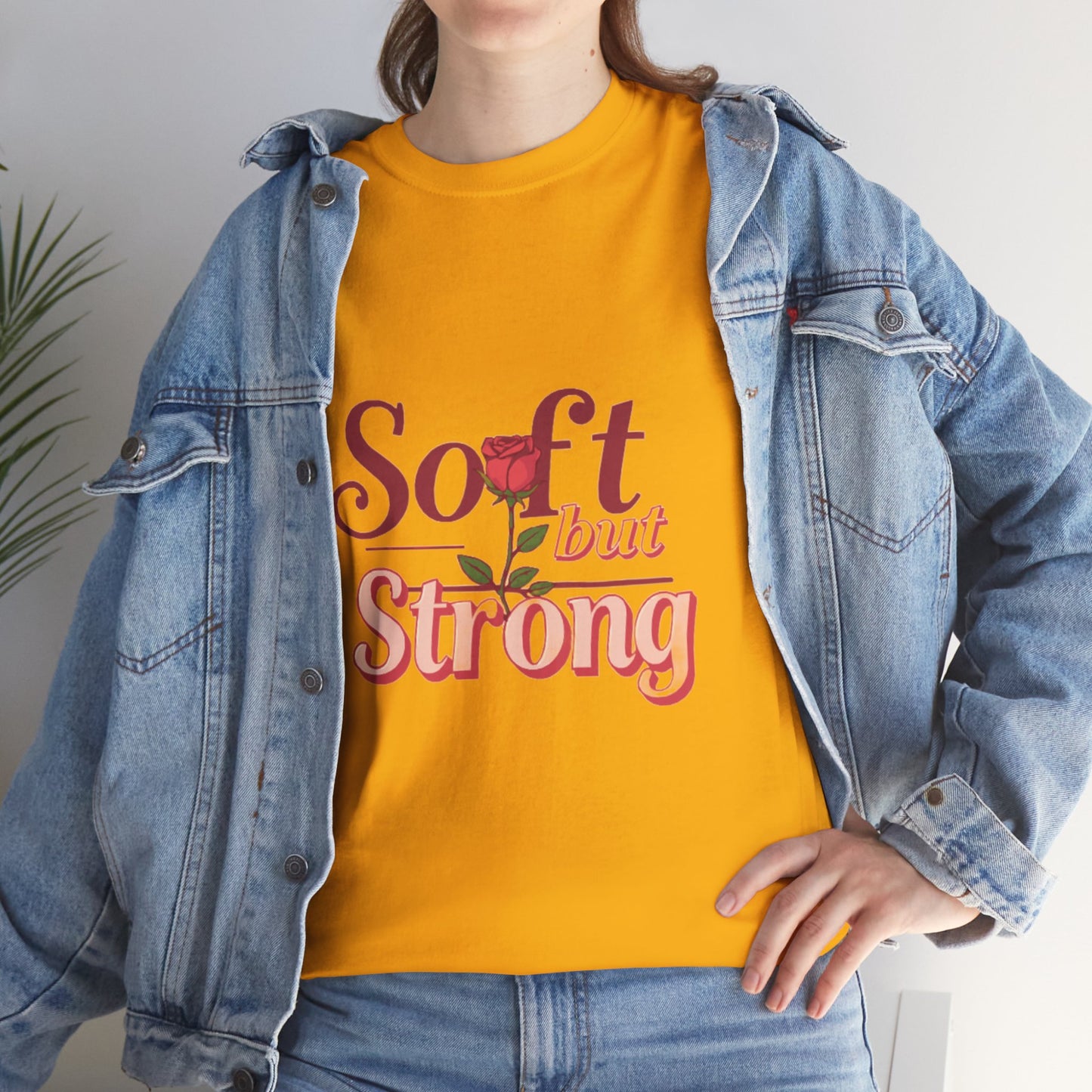Soft but Strong Unisex Heavy Cotton Tee - Inspirational Graphic T-Shirt