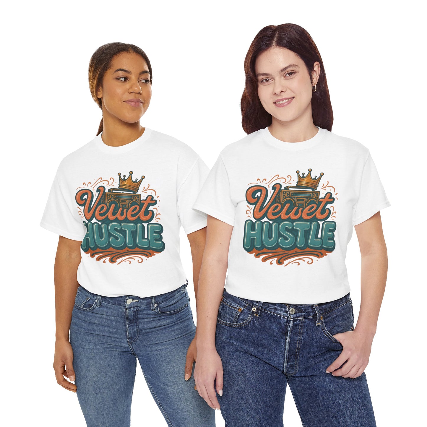 Unisex Heavy Cotton Tee - Velvet Hustle Graphic Tee