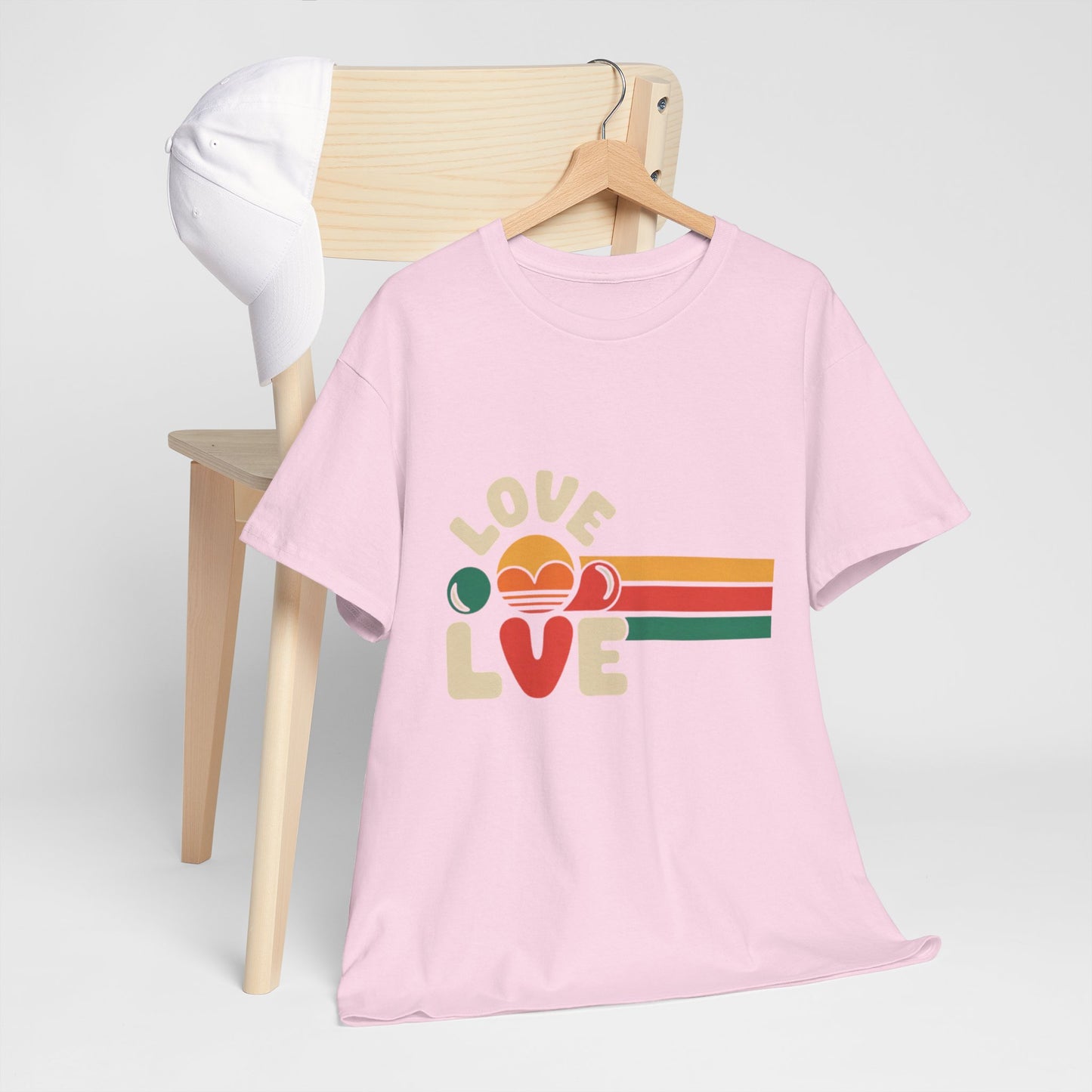 Retro Love Graphic Unisex Heavy Cotton Tee