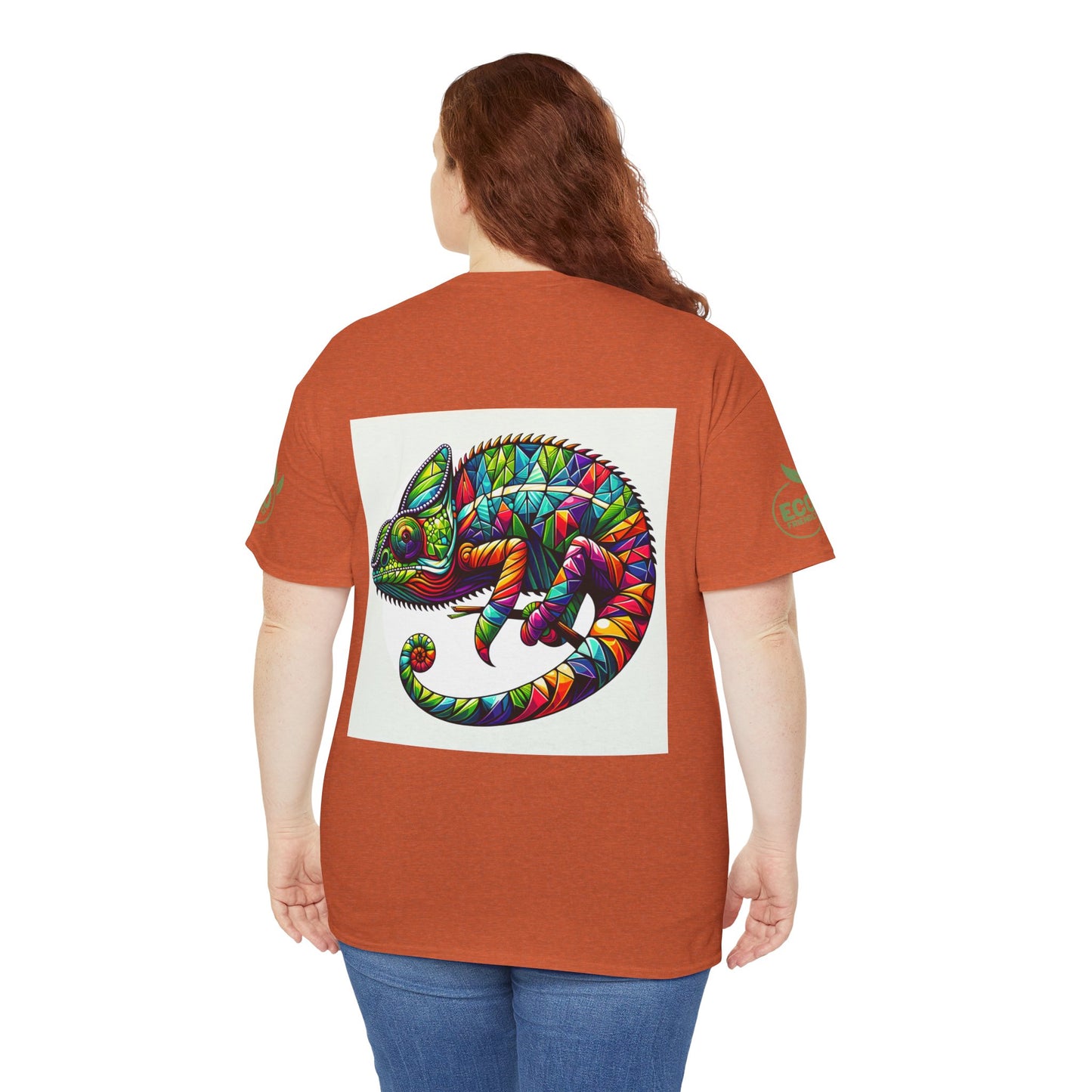 Colorful Chameleon Unisex Heavy Cotton Tee - "I Can Be Anything" Design