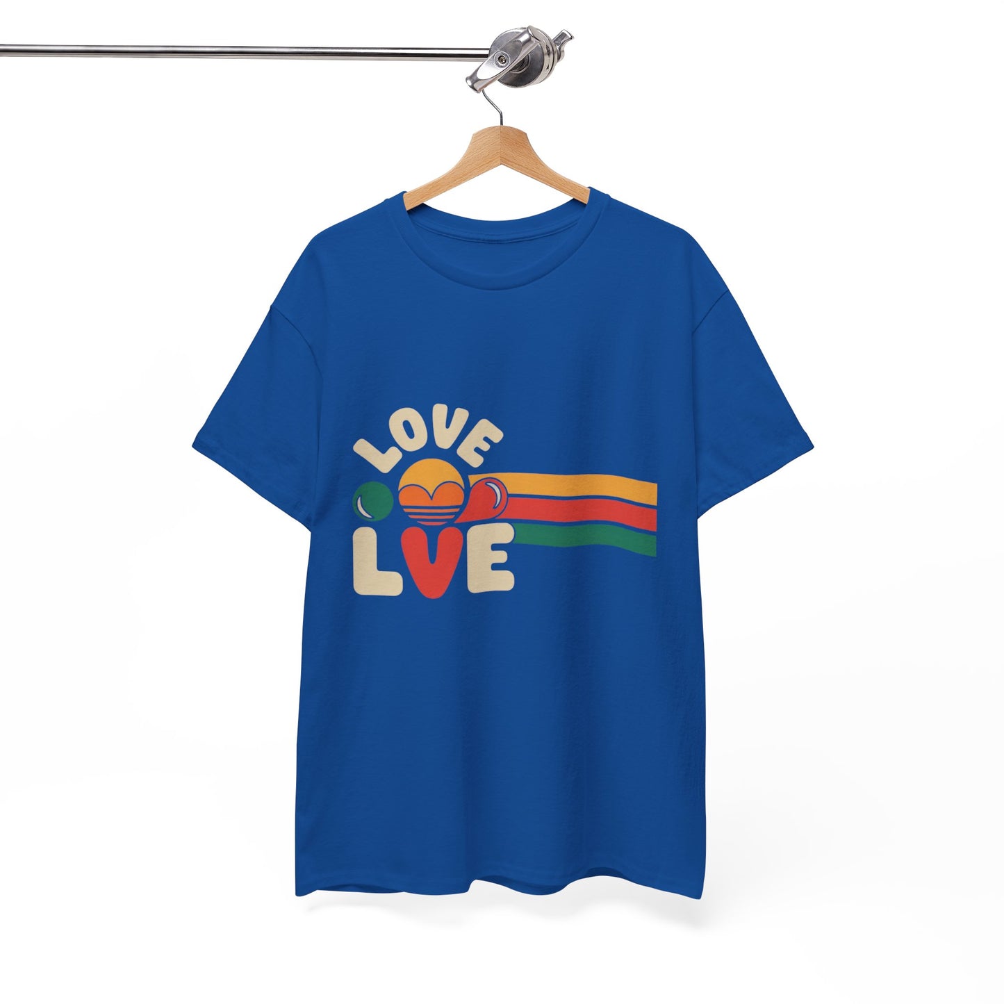 Retro Love Graphic Unisex Heavy Cotton Tee