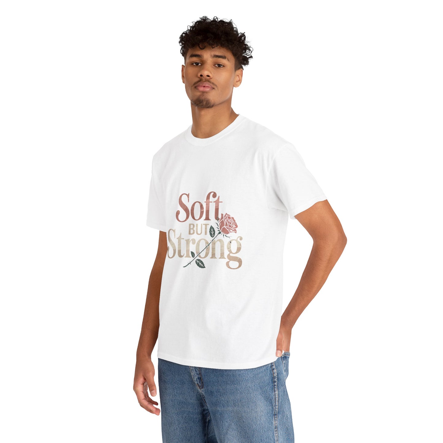 Soft But Strong Unisex Heavy Cotton Tee - Empowering Comfort for Everyday Wear
