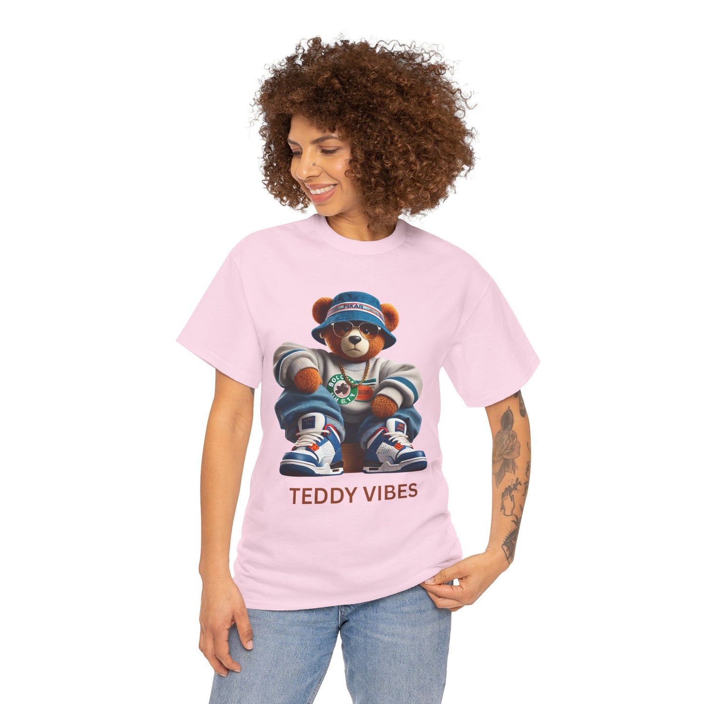 Unisex Heavy Cotton Tee - Teddy Vibes Streetwear T-Shirt
