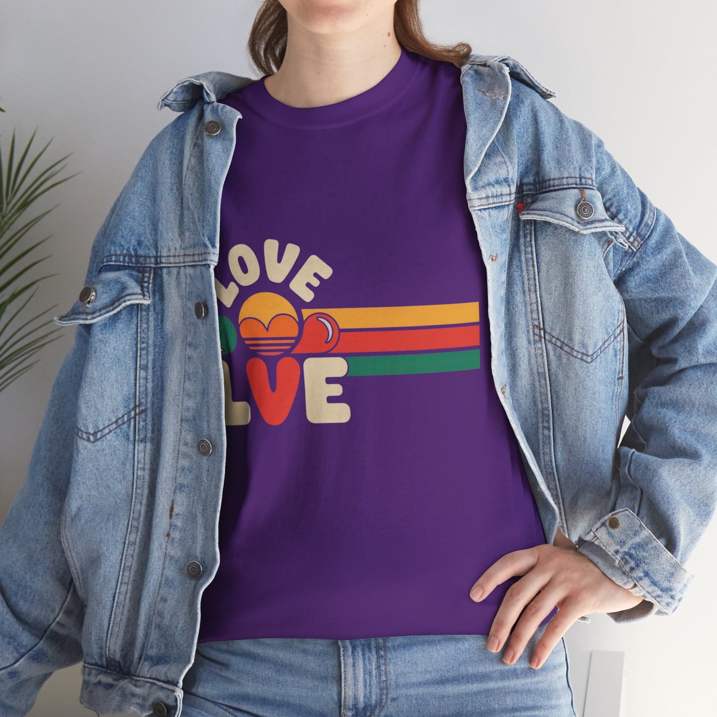 Retro Love Graphic Unisex Heavy Cotton Tee