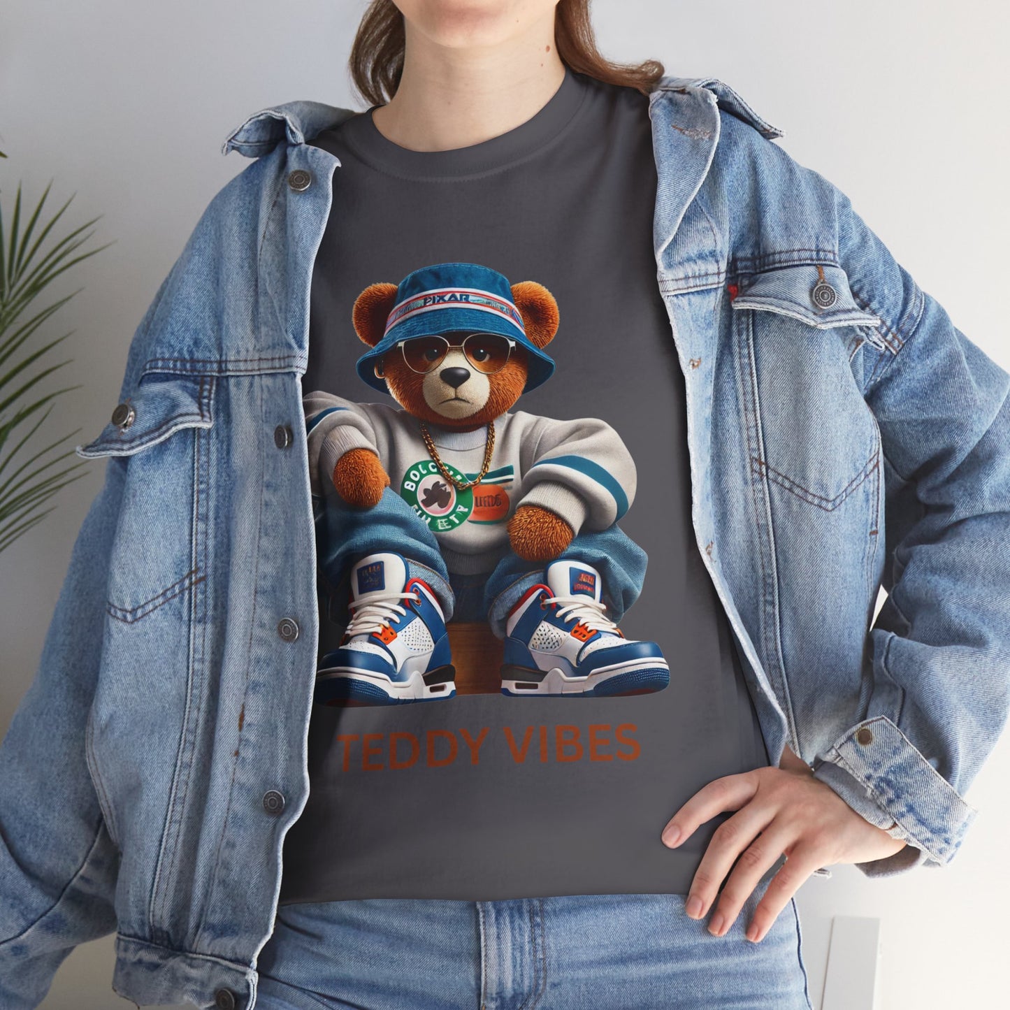 Unisex Heavy Cotton Tee - Teddy Vibes Streetwear T-Shirt