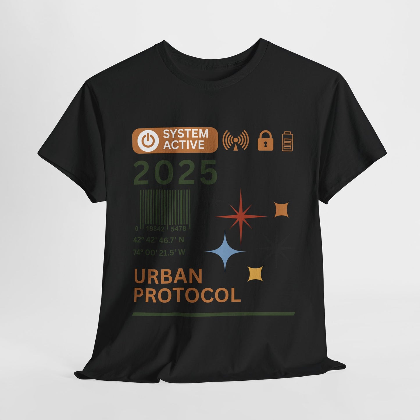 Urban Protocol Unisex Heavy Cotton Tee - 2025 Graphic Design