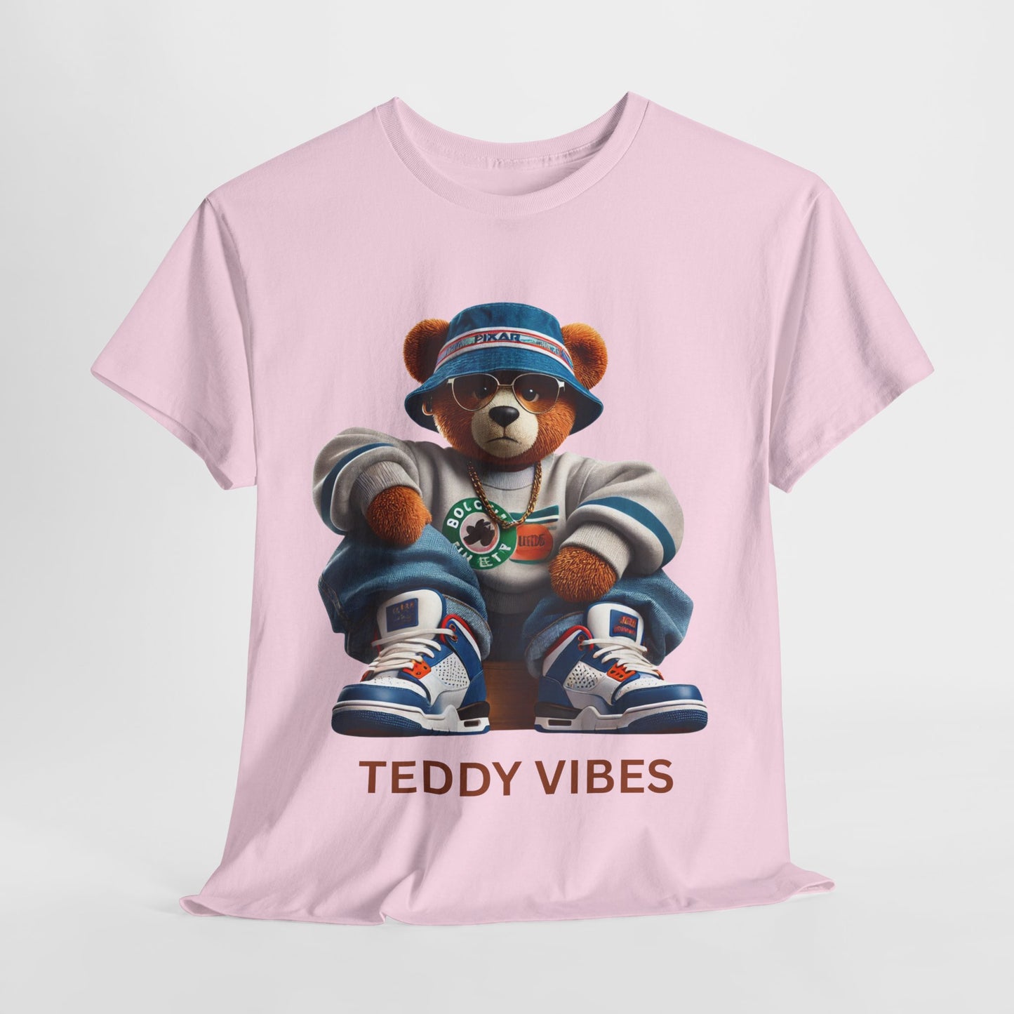 Unisex Heavy Cotton Tee - Teddy Vibes Streetwear T-Shirt