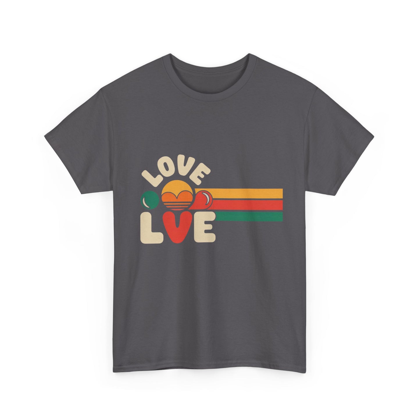 Retro Love Graphic Unisex Heavy Cotton Tee