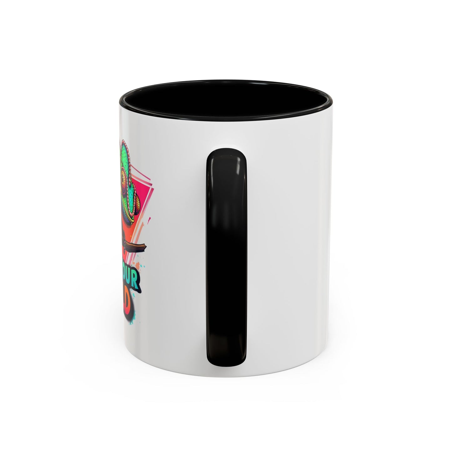 Vibrant Color Your World Coffee Mug - Fun Chameleon Design for Creative Souls