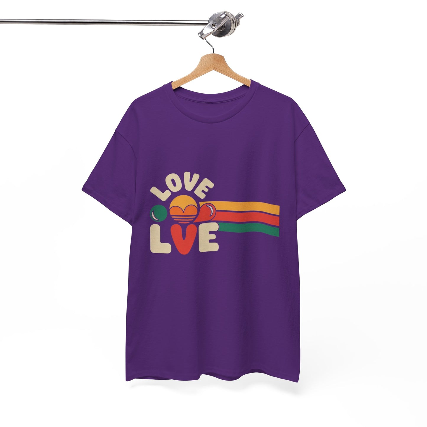 Retro Love Graphic Unisex Heavy Cotton Tee