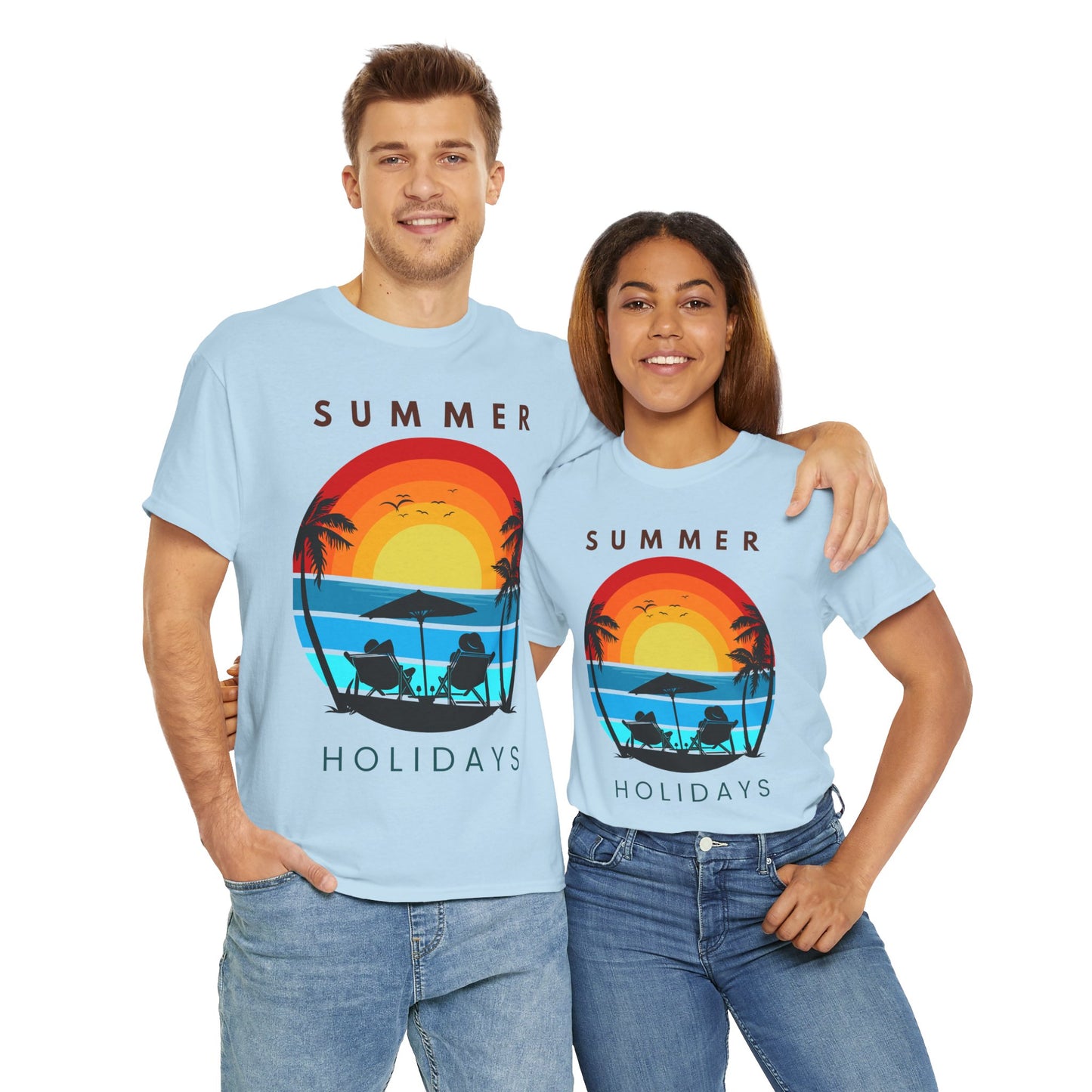 Summer Holidays Unisex Heavy Cotton Tee