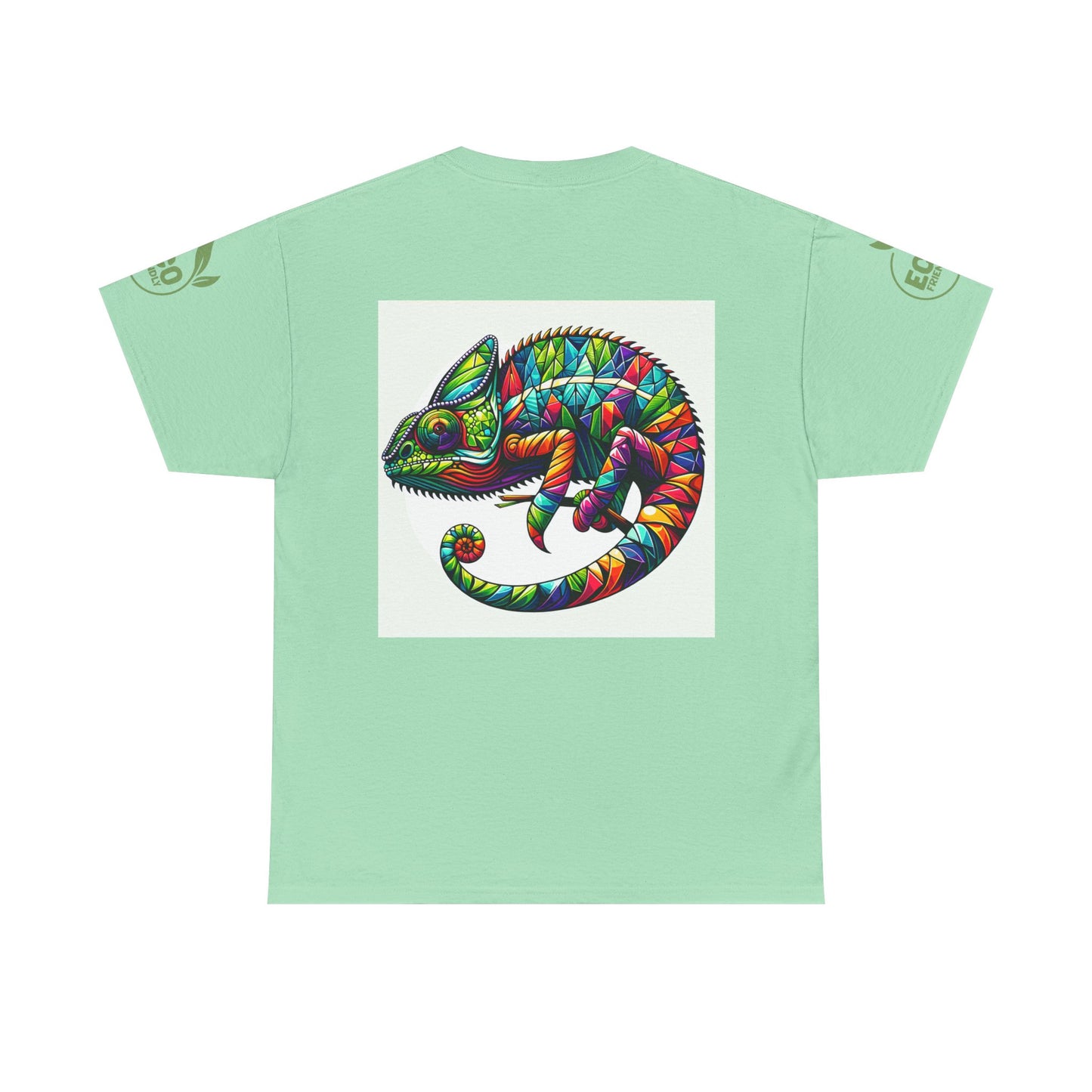 Colorful Chameleon Unisex Heavy Cotton Tee - "I Can Be Anything" Design