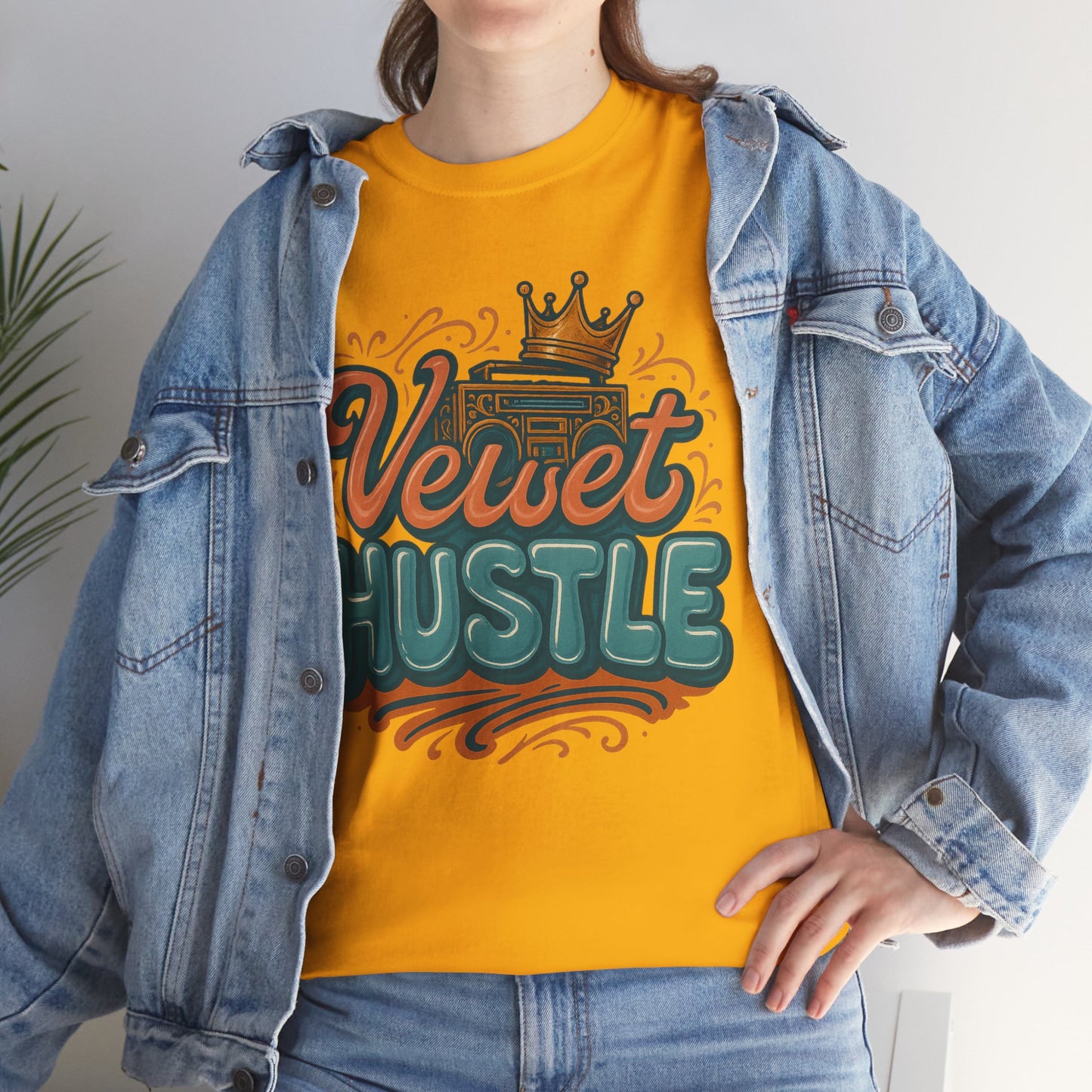 Unisex Heavy Cotton Tee - Velvet Hustle Graphic Tee