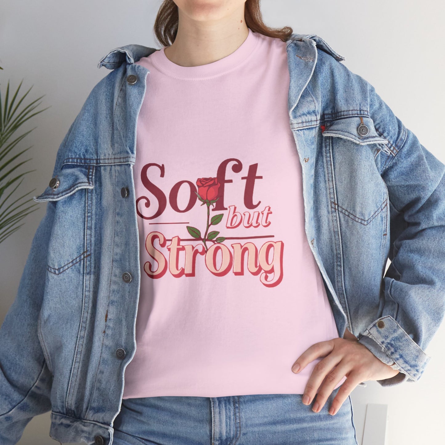 Soft but Strong Unisex Heavy Cotton Tee - Inspirational Graphic T-Shirt