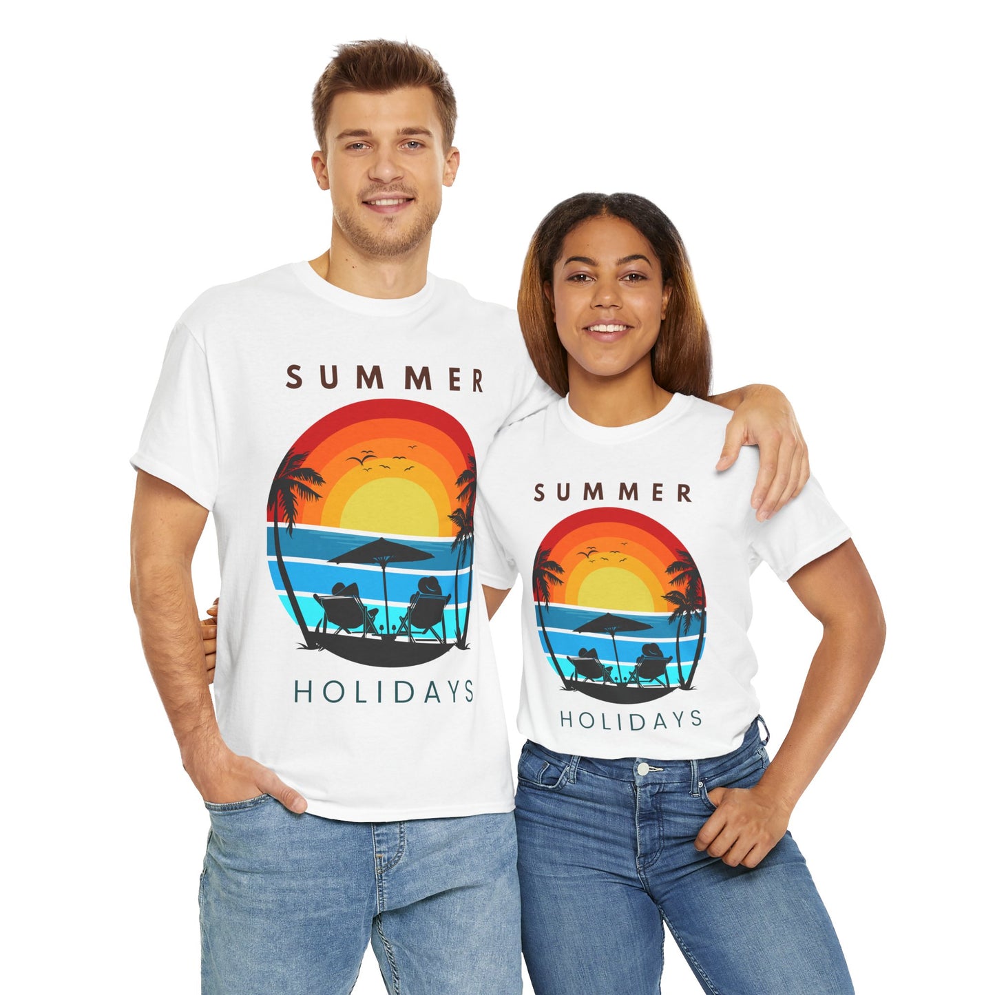 Summer Holidays Unisex Heavy Cotton Tee