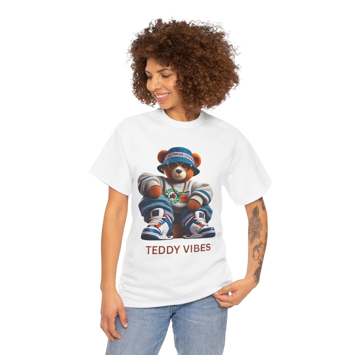 Unisex Heavy Cotton Tee - Teddy Vibes Streetwear T-Shirt