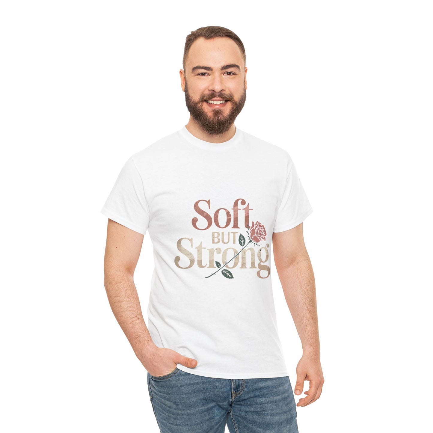 Soft But Strong Unisex Heavy Cotton Tee - Empowering Comfort for Everyday Wear