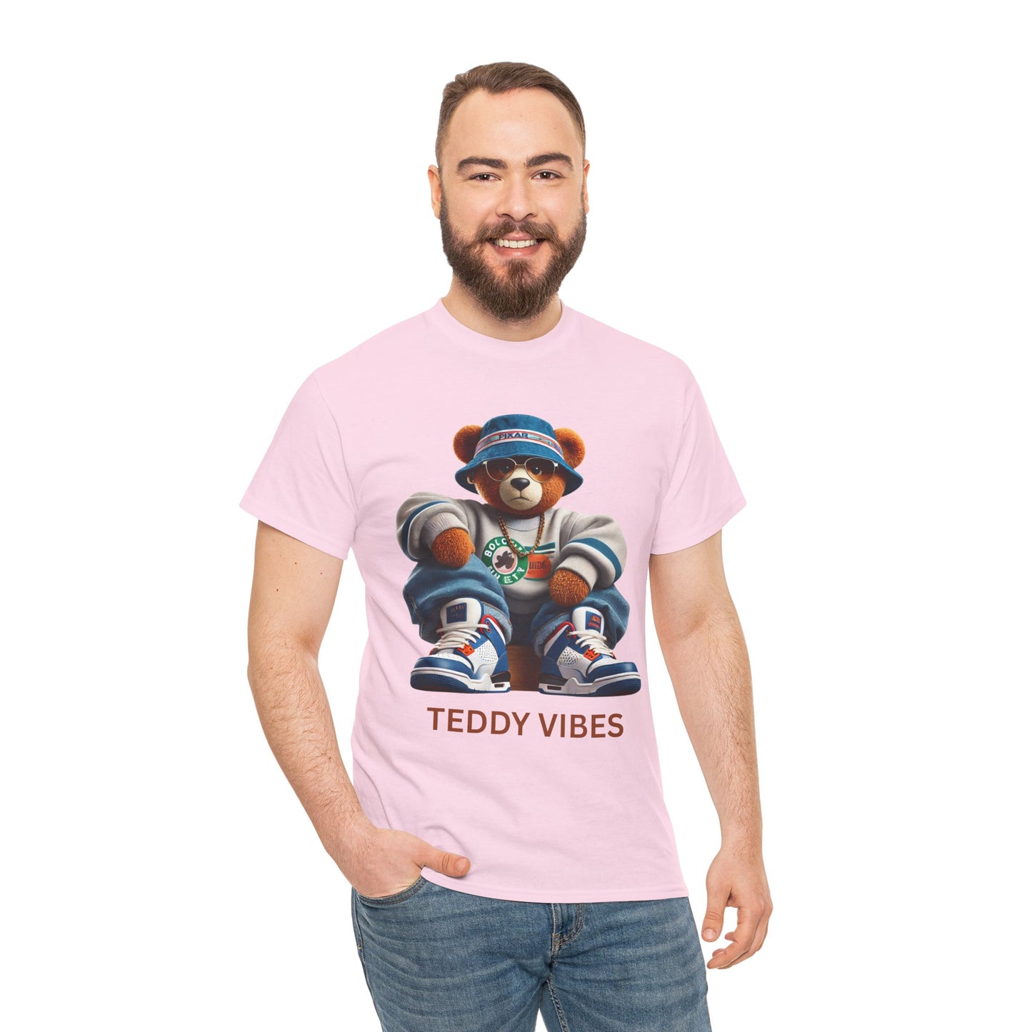Unisex Heavy Cotton Tee - Teddy Vibes Streetwear T-Shirt