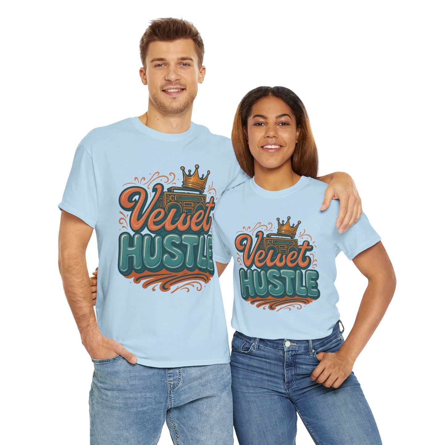 Unisex Heavy Cotton Tee - Velvet Hustle Graphic Tee