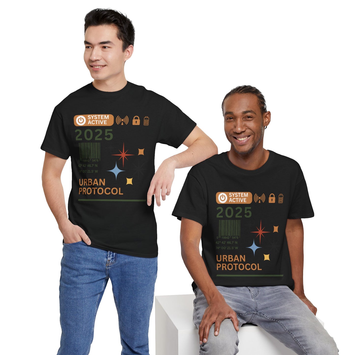 Urban Protocol Unisex Heavy Cotton Tee - 2025 Graphic Design