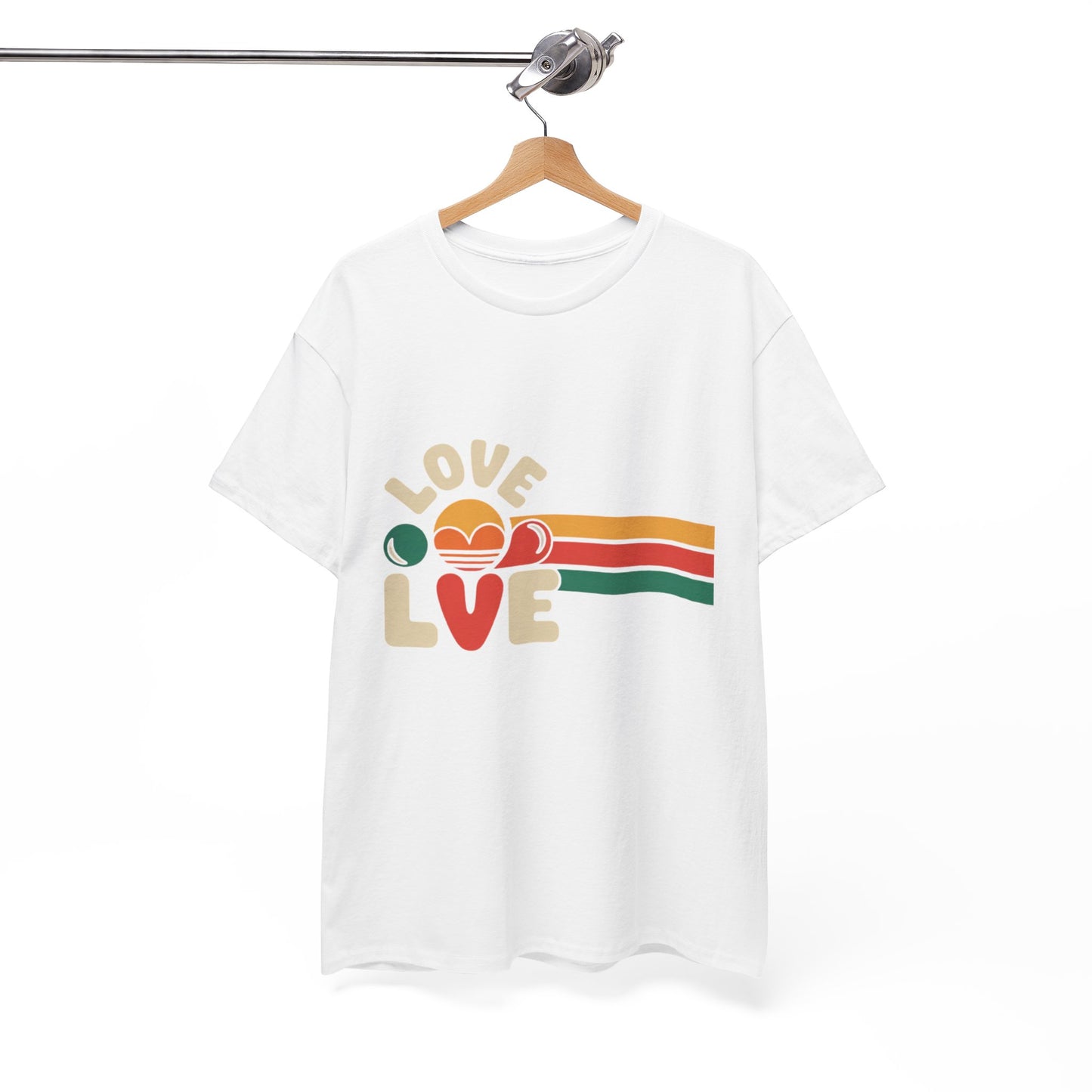 Retro Love Graphic Unisex Heavy Cotton Tee