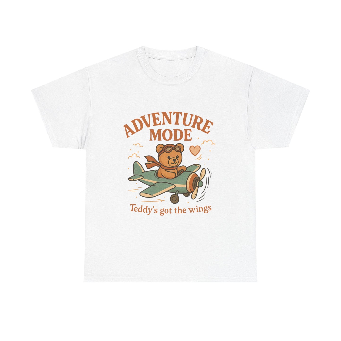 Adventure Mode Teddy Bear Unisex Heavy Cotton Tee