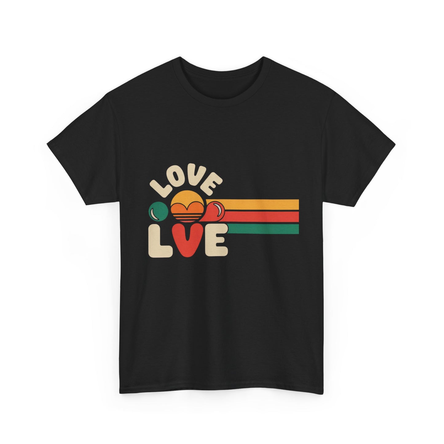 Retro Love Graphic Unisex Heavy Cotton Tee