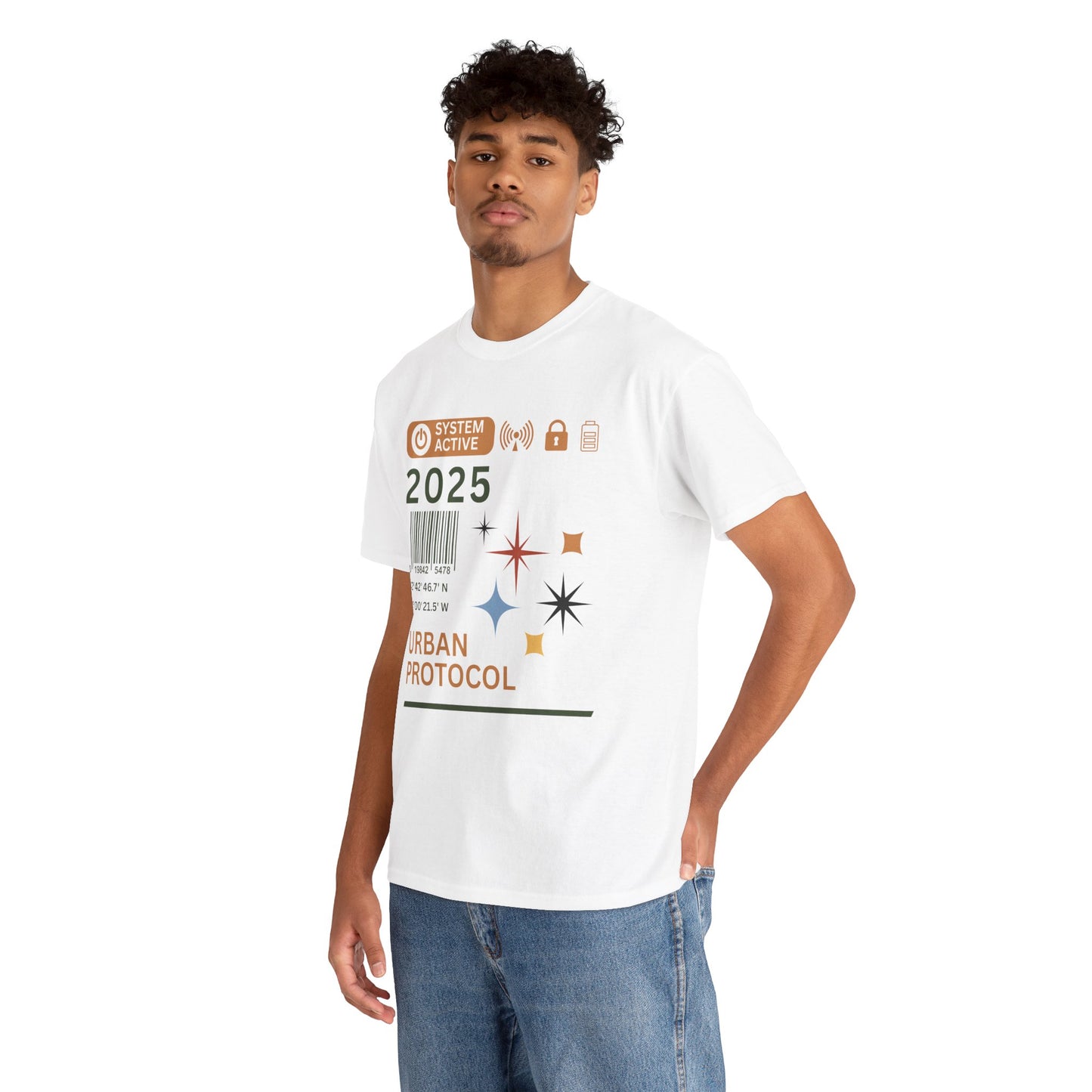 Urban Protocol Unisex Heavy Cotton Tee - 2025 Graphic Design